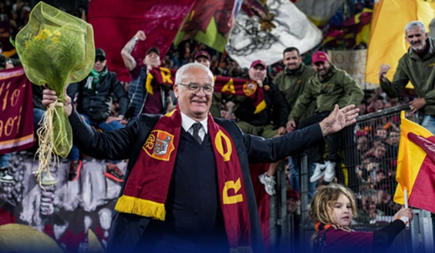 Huyền thoại Ranieri và trận đấu cuối cùng đầy cảm xúc tại AS Roma